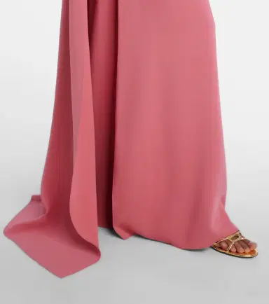 Oscar de la Renta Caped silk-blend gown | Thumbnail 3