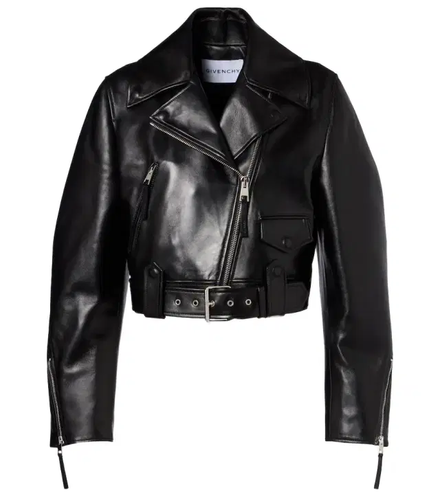 Givenchy Cocoon cropped leather biker jacket