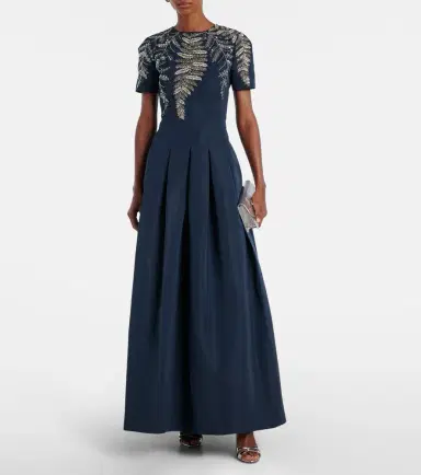 Oscar de la Renta Embellished faille gown | Thumbnail 4 Oscar de la Renta Embellished faille gown | Thumbnail 4