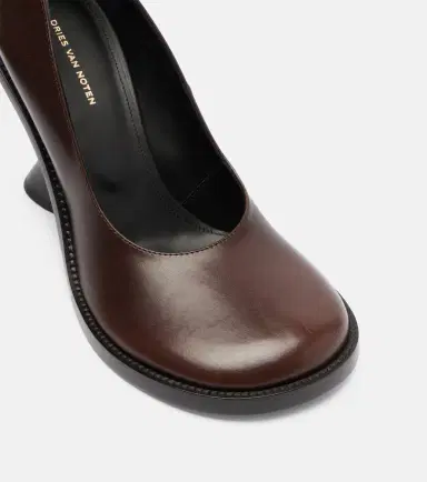 Dries Van Noten 95 leather wedges | Thumbnail 2