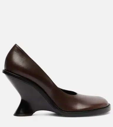 Dries Van Noten 95 leather wedges | Thumbnail 4