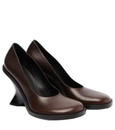 Dries Van Noten 95 leather wedges | Thumbnail 1
