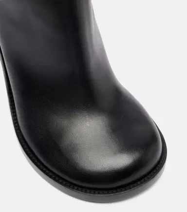Dries Van Noten 95 leather wedge knee-high boots | Thumbnail 4