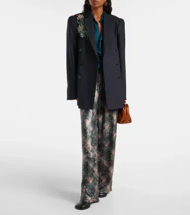 Dries Van Noten 95 leather wedge knee-high boots | Thumbnail 5