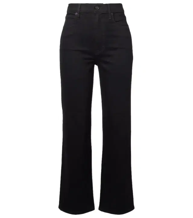 London mid-rise cropped straight jeans