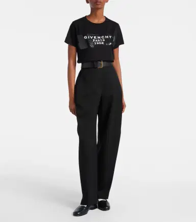 Givenchy Distressed printed cotton jersey T-shirt | Thumbnail 5