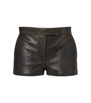 Alex Perry Low-rise leather micro shorts | Thumbnail 1 Alex Perry Low-rise leather micro shorts | Thumbnail 1