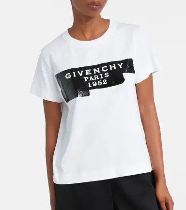 Givenchy Distressed printed cotton jersey T-shirt | Thumbnail 2