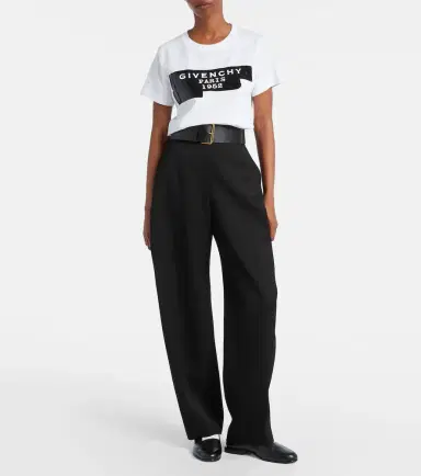 Givenchy Distressed printed cotton jersey T-shirt | Thumbnail 3