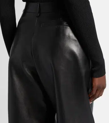 Givenchy High-rise leather barrel-leg pants | Thumbnail 2 Givenchy High-rise leather barrel-leg pants | Thumbnail 2