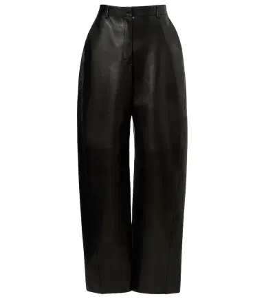 Givenchy High-rise leather barrel-leg pants | Thumbnail 1 Givenchy High-rise leather barrel-leg pants | Thumbnail 1