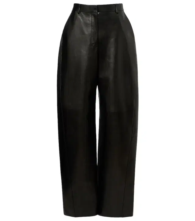 Givenchy High-rise leather barrel-leg pants
