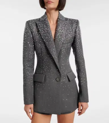 Alex Perry Crystal-embellished blazer | Thumbnail 4