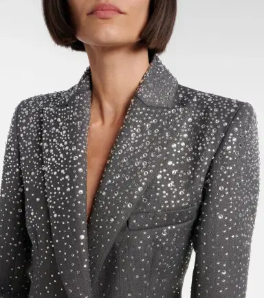 Alex Perry Crystal-embellished blazer | Thumbnail 5