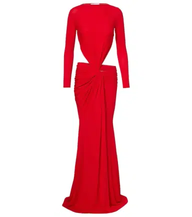 Alex Perry Gathered crêpe jersey gown | Thumbnail 1