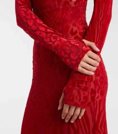 Alex Perry Printed turtleneck jersey maxi dress | Thumbnail 2