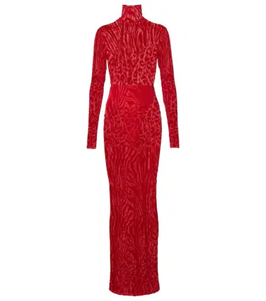 Alex Perry Printed turtleneck jersey maxi dress | Thumbnail 1
