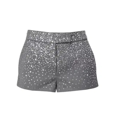 Alex Perry Low-rise crystal-embellished micro shorts | Thumbnail 1