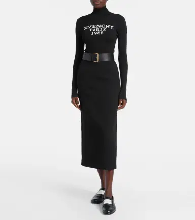 Givenchy Wool-blend midi skirt | Thumbnail 2 Givenchy Wool-blend midi skirt | Thumbnail 2