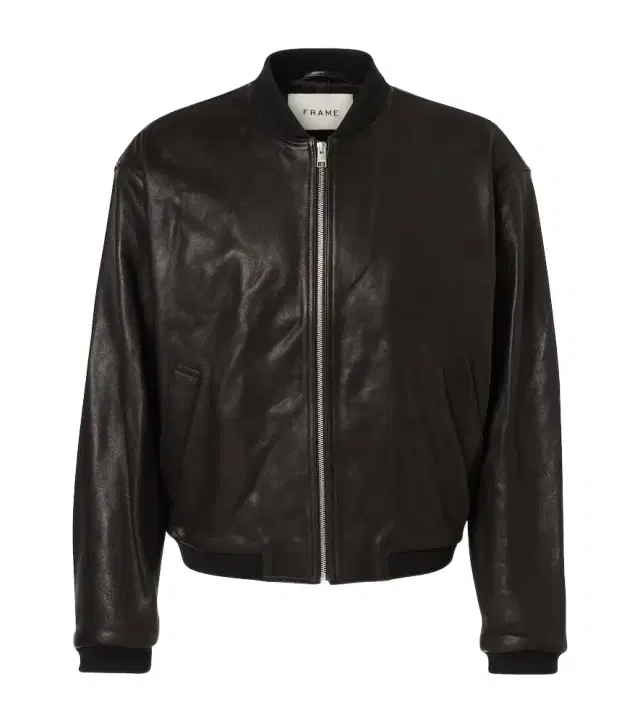 Frame Leather bomber jacket