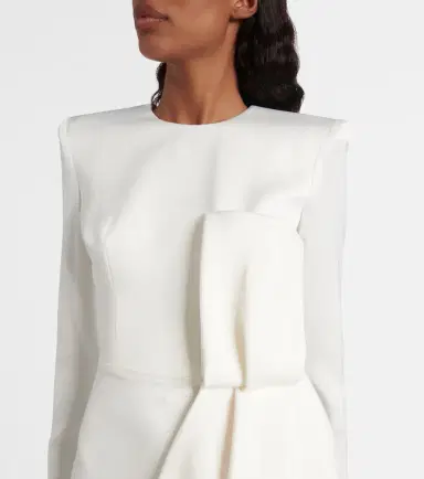 Alex Perry Bow-detail crêpe satin gown | Thumbnail 2
