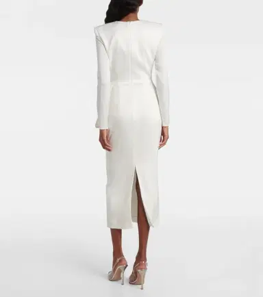 Alex Perry Bow-detail crêpe satin gown | Thumbnail 5
