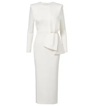 Alex Perry Bow-detail crêpe satin gown | Thumbnail 1