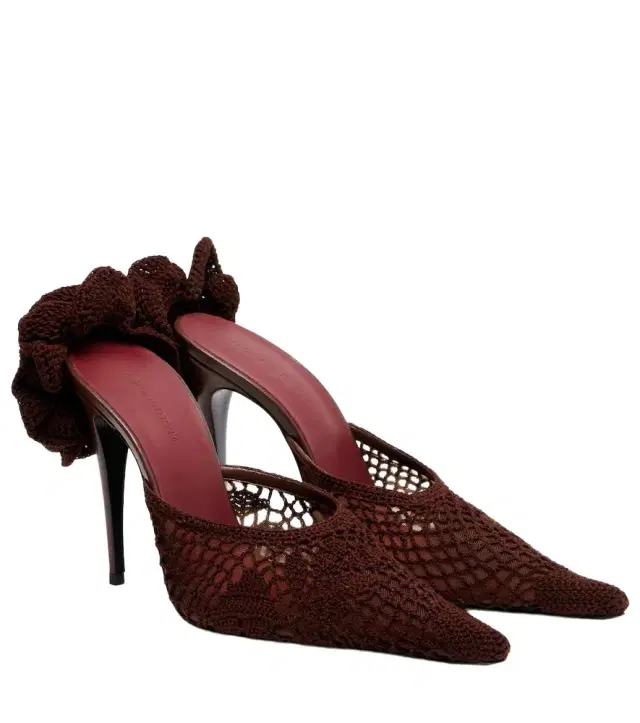 Magda Butrym Floral-appliqué crochet mules