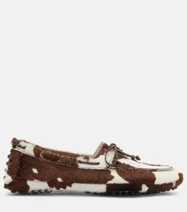 Le Monde Béryl Le Monde Béryl Printed calf hair driving shoes | Thumbnail 2