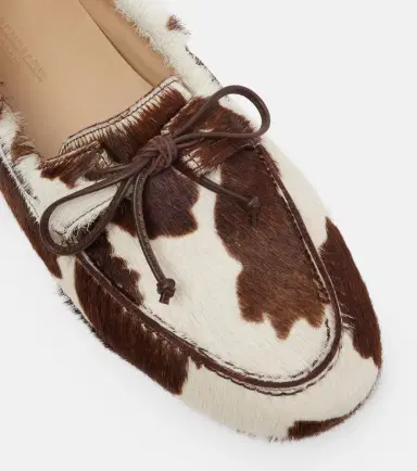 Le Monde Béryl Le Monde Béryl Printed calf hair driving shoes | Thumbnail 4