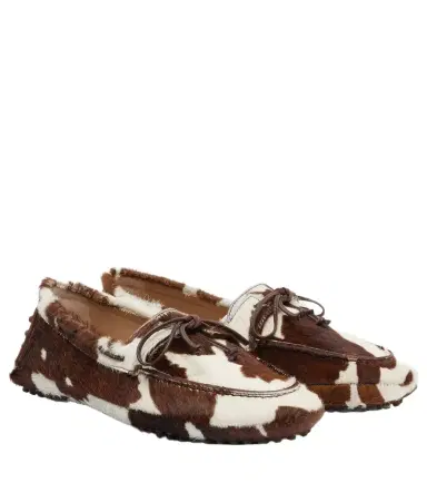 Le Monde Béryl Le Monde Béryl Printed calf hair driving shoes | Thumbnail 1