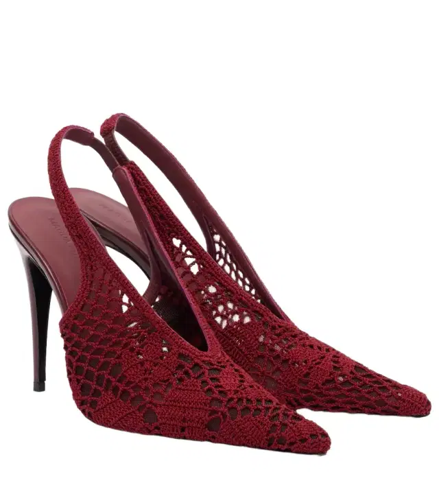 Magda Butrym 105 crochet slingback pumps
