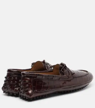 Le Monde Béryl Le Monde Béryl Croc-effect driving shoes | Thumbnail 3 Le Monde Béryl Le Monde Béryl Croc-effect driving shoes | Thumbnail 3