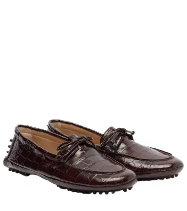 Le Monde Béryl Le Monde Béryl Croc-effect driving shoes | Thumbnail 1 Le Monde Béryl Le Monde Béryl Croc-effect driving shoes | Thumbnail 1