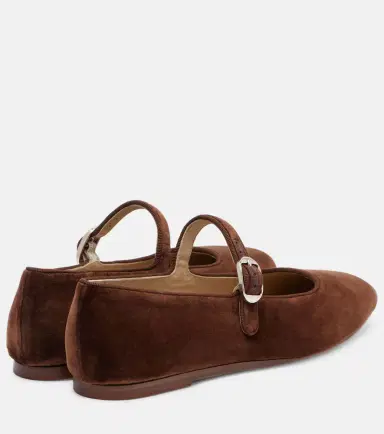 Le Monde Béryl Le Monde Béryl Velvet Mary Jane flats | Thumbnail 3 Le Monde Béryl Le Monde Béryl Velvet Mary Jane flats | Thumbnail 3