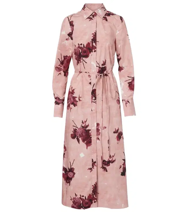 Erdem Floral cotton poplin shirt dress