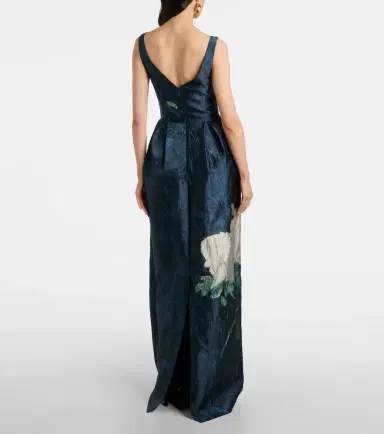 Erdem Floral jacquard gown | Thumbnail 2 Erdem Floral jacquard gown | Thumbnail 2