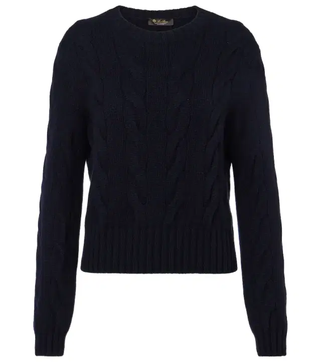 Loro Piana Napier cable-knit cashmere sweater