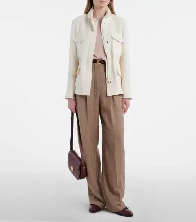 Loro Piana Traveller Mini linen crêpe field jacket | Thumbnail 6 Loro Piana Traveller Mini linen crêpe field jacket | Thumbnail 6