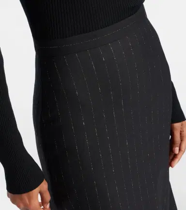 Erdem Pinstripe wool midi skirt | Thumbnail 2 Erdem Pinstripe wool midi skirt | Thumbnail 2