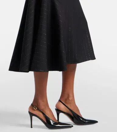 Erdem Pinstripe wool midi skirt | Thumbnail 5 Erdem Pinstripe wool midi skirt | Thumbnail 5