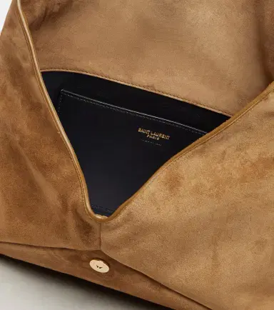 Saint Laurent Cassandre Large suede clutch | Thumbnail 2