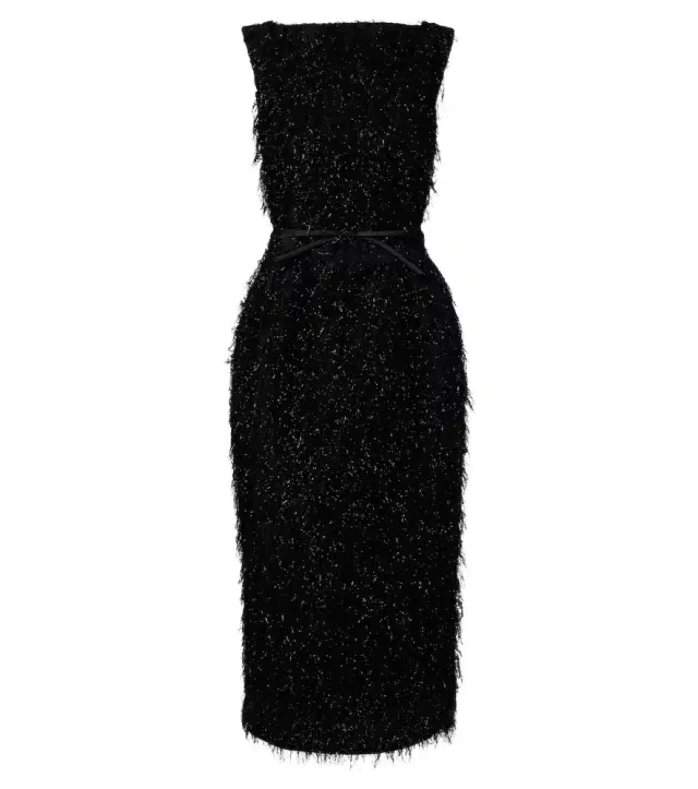 Lurex fil coupé midi dress