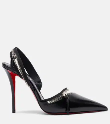 Christian Louboutin Slingyzip 100 leather slingback pumps | Thumbnail 2