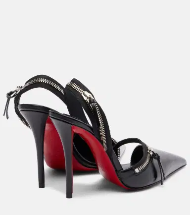 Christian Louboutin Slingyzip 100 leather slingback pumps | Thumbnail 3
