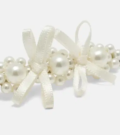Simone Rocha Faux pearl-embellished hair clip | Thumbnail 3