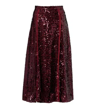 Erdem Sequined georgette midi skirt | Thumbnail 1 Erdem Sequined georgette midi skirt | Thumbnail 1