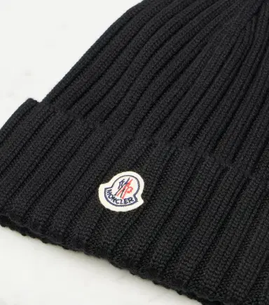 Moncler Logo ribbed-knit virgin wool beanie | Thumbnail 3