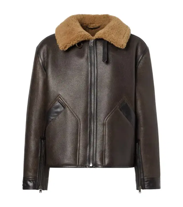 Lemaire Shearling-lined leather jacket