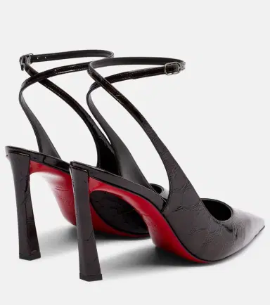 Christian Louboutin Condora 85 croc-effect slingback pumps | Thumbnail 4 Christian Louboutin Condora 85 croc-effect slingback pumps | Thumbnail 4